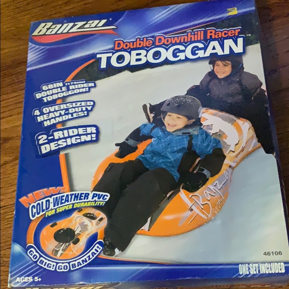 double downhill racer toboggan